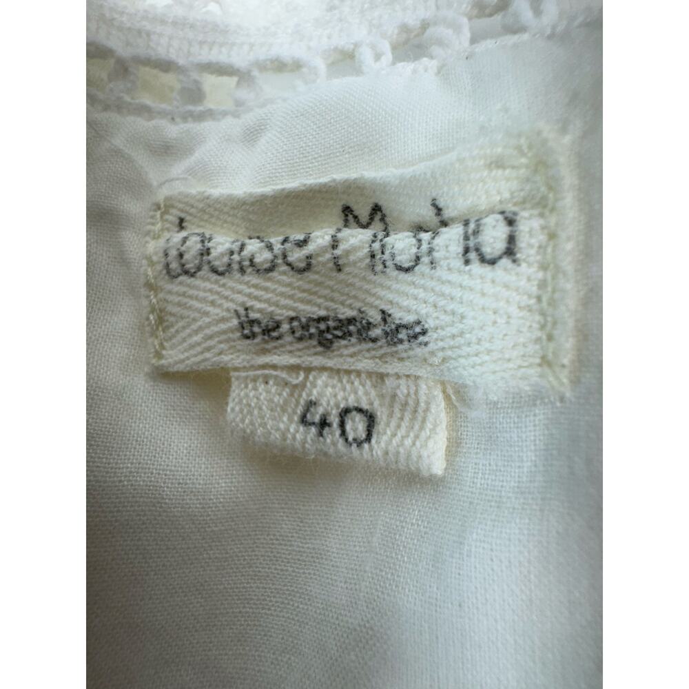 Louise Misha Women’s Sz 40 US Sz 8 Dress White Organic Gauzy Cotton Boho FLAWS - Picture 13 of 13
